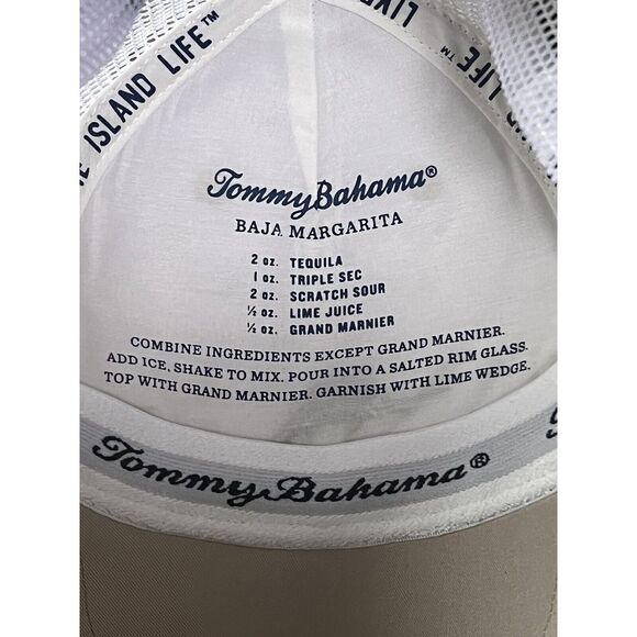 NWT Tommy Bahama Men's Baseball Cap Snap Back Margarita Recipe Mesh Back Gray - Picture 4 of 8